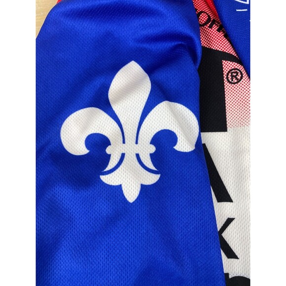 Voler Java Shack Coffee Red White & Blue Cycling Jersey Grover Beach CA Size 2XL - Picture 9 of 9